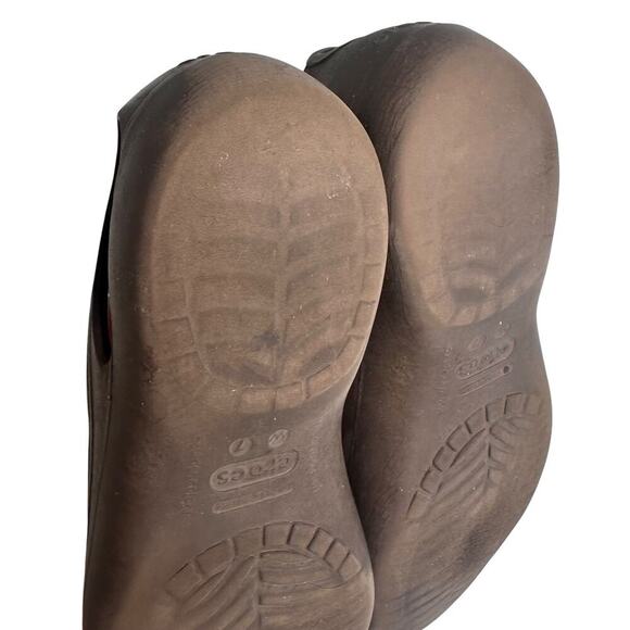 Crocs Women’s Kadee Comfort Flats Slip On Cutouts Brown Sz 7 Casual Beach Slides - Picture 9 of 15